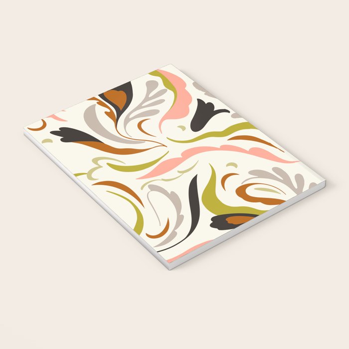 abstract decorative floral bright pattern Notebook Gallery Image 3