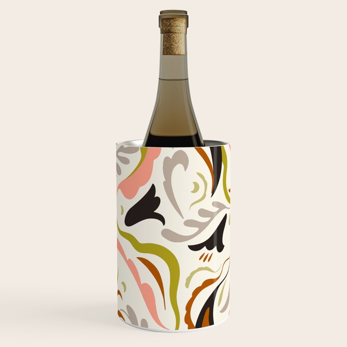 abstract decorative floral bright pattern Wine Chiller Gallery Image 1