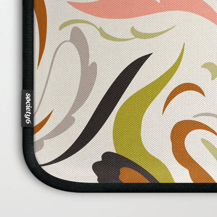 abstract decorative floral bright pattern Laptop Sleeve Gallery Image 3