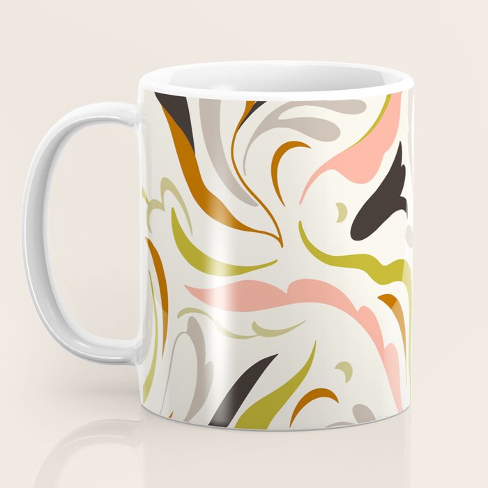 abstract decorative floral bright pattern Coffee Mug Gallery Image 3