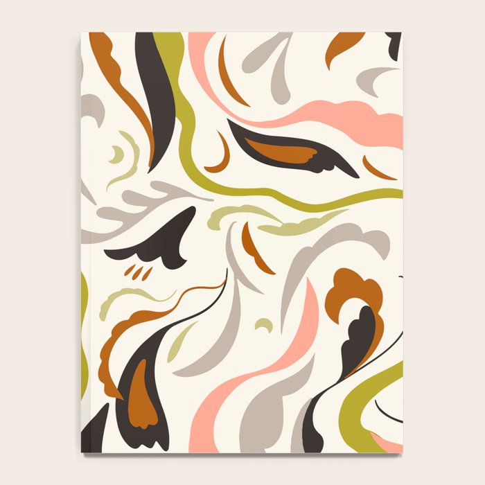 abstract decorative floral bright pattern Notebook Gallery Image 4
