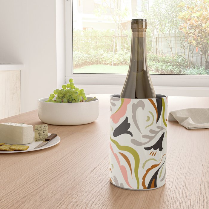 abstract decorative floral bright pattern Wine Chiller Gallery Image 4
