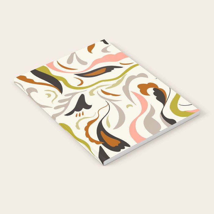 abstract decorative floral bright pattern Notebook Gallery Image 2