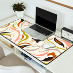 abstract decorative floral bright pattern Desk Mat Gallery Image 2
