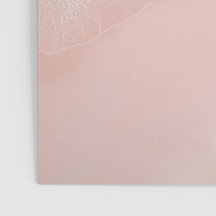 Surf Yoga II - Aerial Pink Beach Print - Ocean - Sea Travel photography by Ingrid Beddoes Poster Gallery Image 3