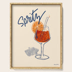 Spritz Vintage Cocktail Illustration Serving Tray Gallery Image 1
