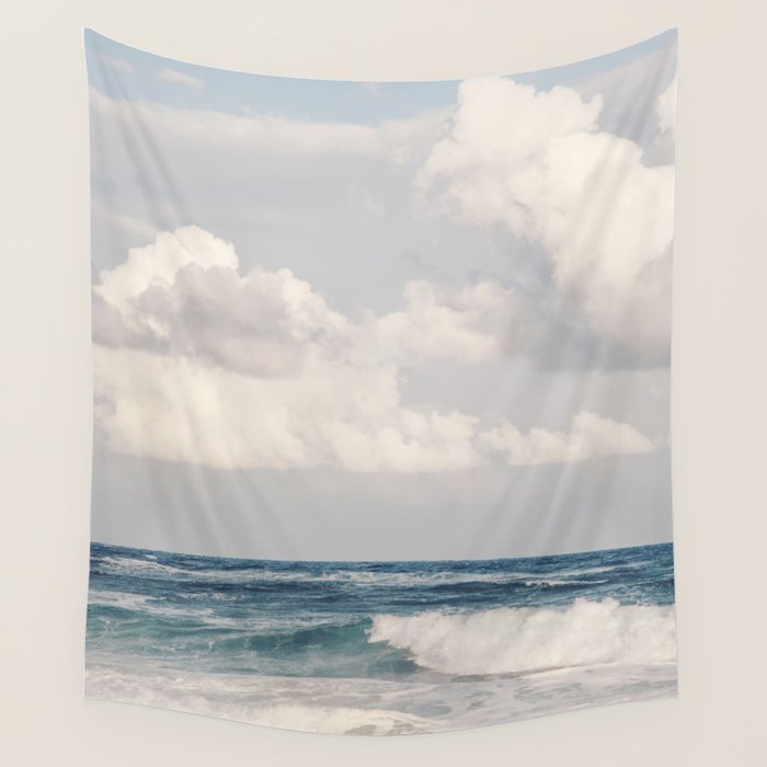 Ocean Clouds - Nature, Landscape Photography Wall Tapestry Gallery Image 4
