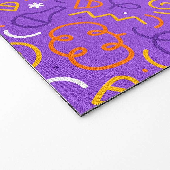 Fun halloween cartoon doodle art pattern Welcome Mat Gallery Image 2