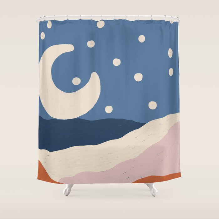 Acrylic Landscape #4 Shower Curtain Gallery Image 1