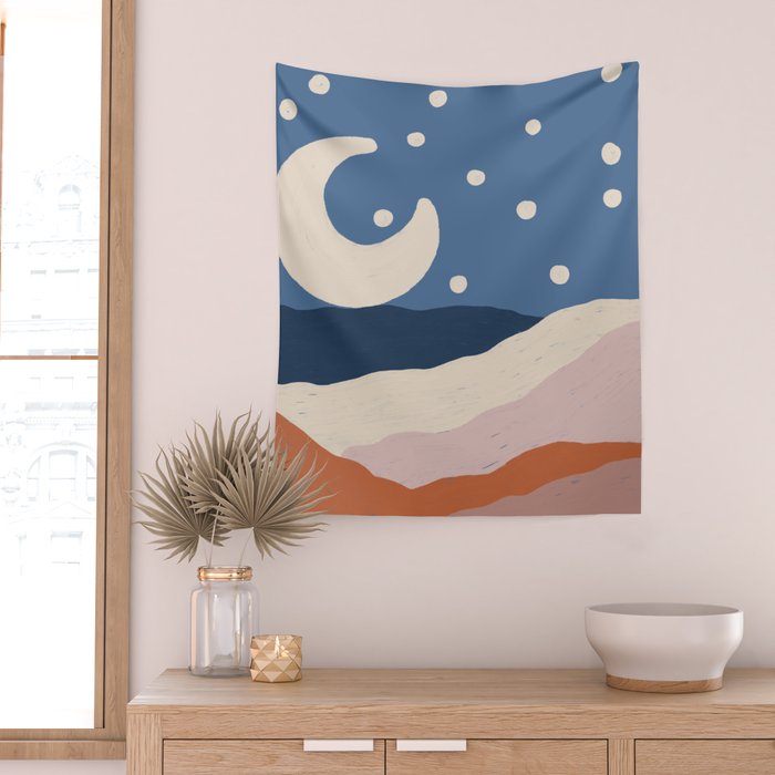Acrylic Landscape #4 Wall Tapestry Gallery Image 2