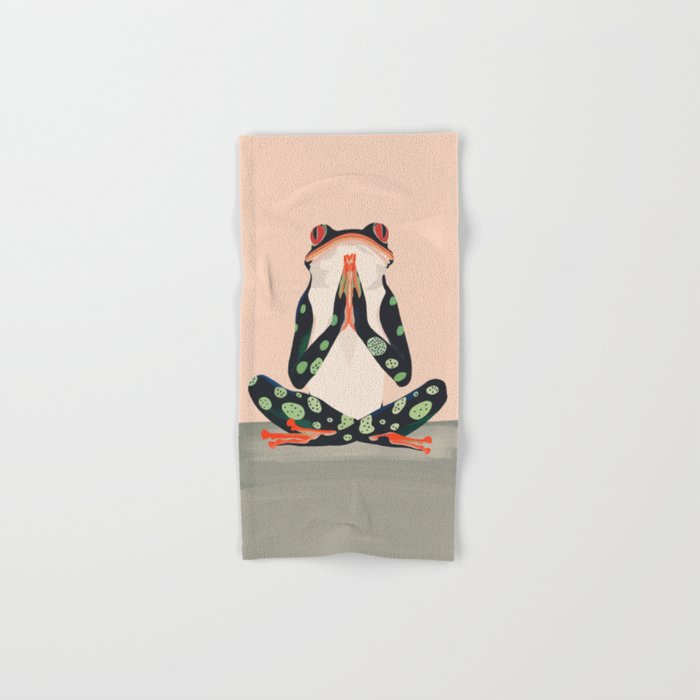Yoga Frog Bath Towel Gallery Image 1