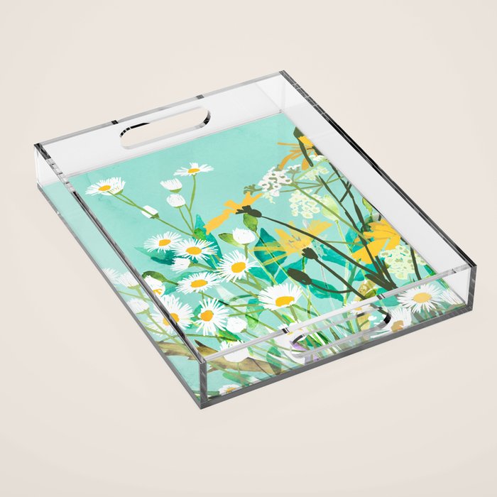 Spring Flowers Acrylic Tray Gallery Image 1