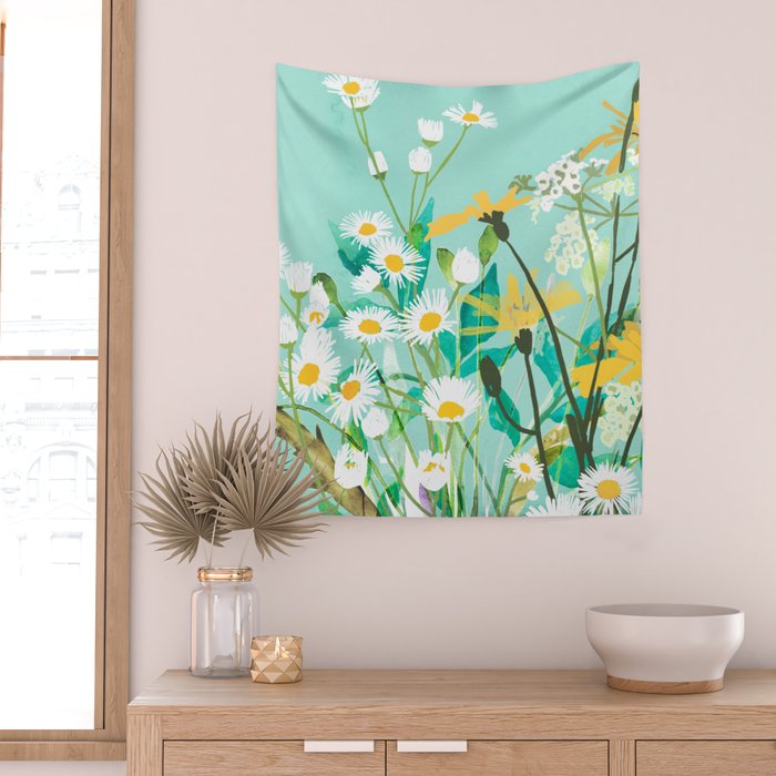 Spring Flowers Wall Tapestry Gallery Image 2