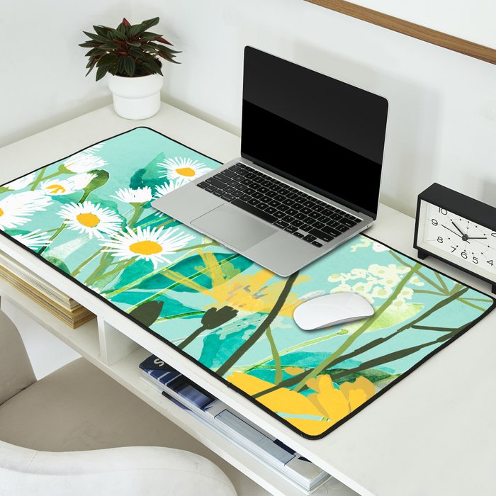 Spring Flowers Desk Mat Gallery Image 2