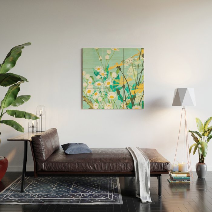 Spring Flowers Wood Wall Art Gallery Image 2