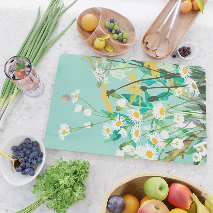 Spring Flowers Cutting Board Gallery Image 2