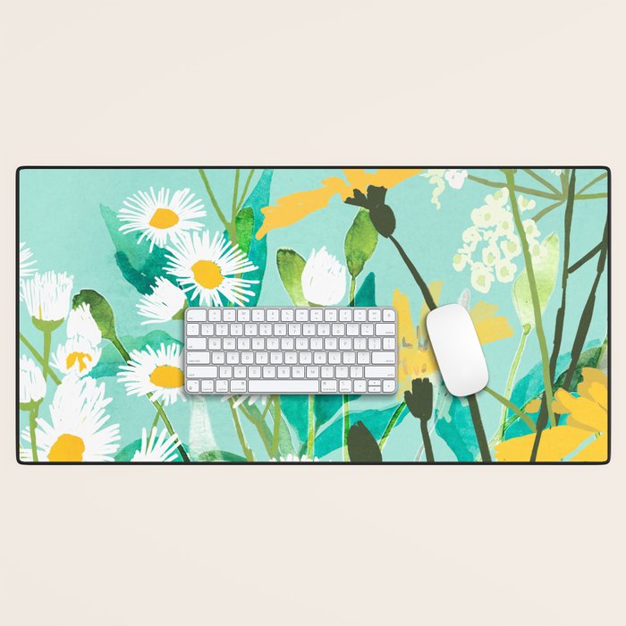 Spring Flowers Desk Mat Gallery Image 1