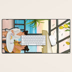 Beneath the Lemon Canopy Desk Mat Gallery Image 1