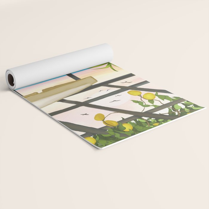 Beneath the Lemon Canopy Yoga Mat Gallery Image 2