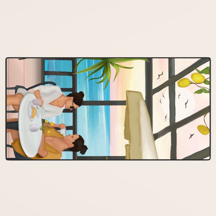 Beneath the Lemon Canopy Desk Mat Gallery Image 3