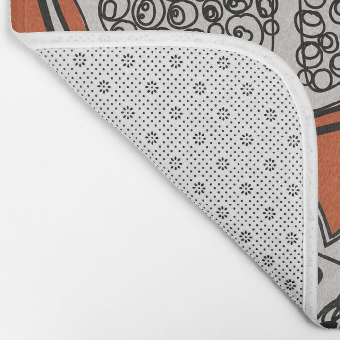 Line Art Pomegranates 2 Bath Mat Gallery Image 2