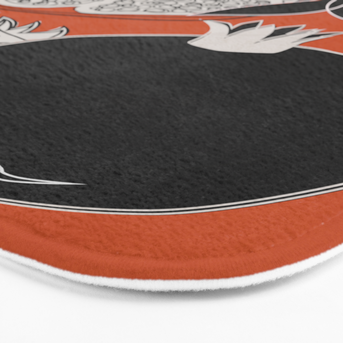 Line Art Pomegranates 2 Bath Mat Gallery Image 3