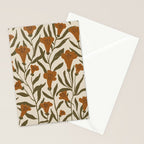Orange Bellflowers Stationery Card Gallery Image 2