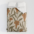 Orange Bellflowers Duvet Cover Gallery Image 6