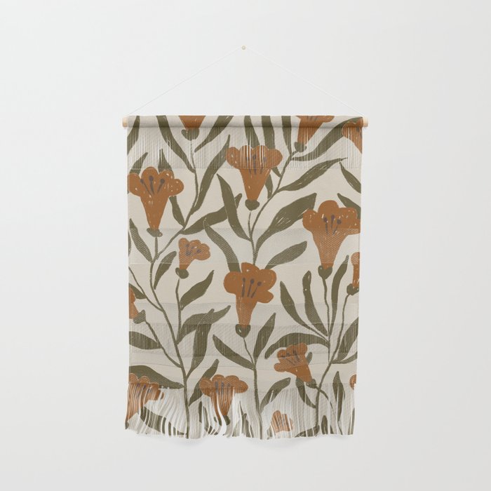 Orange Bellflowers Wall Hanging Gallery Image 1