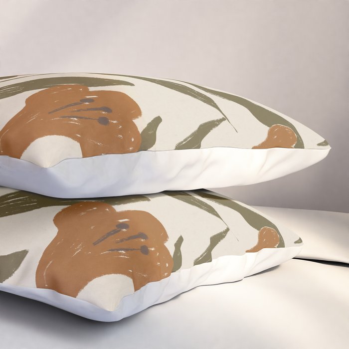 Orange Bellflowers Pillow Sham Gallery Image 3