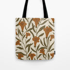 Orange Bellflowers Tote Bag Gallery Image 1