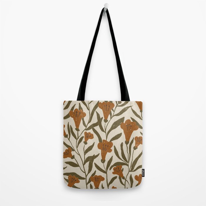 Orange Bellflowers Tote Bag Gallery Image 2