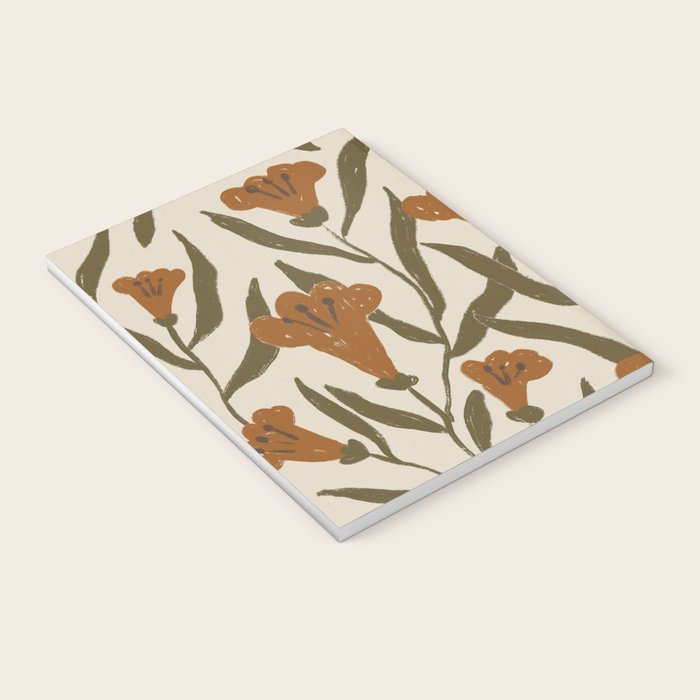 Orange Bellflowers Notebook Gallery Image 3