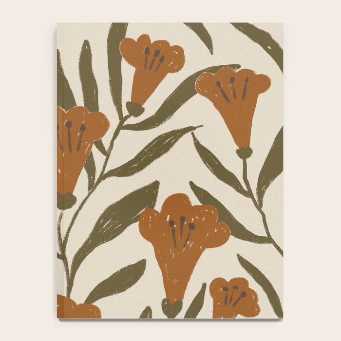 Orange Bellflowers Notebook Gallery Image 4
