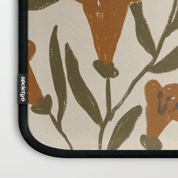 Orange Bellflowers Laptop Sleeve Gallery Image 3