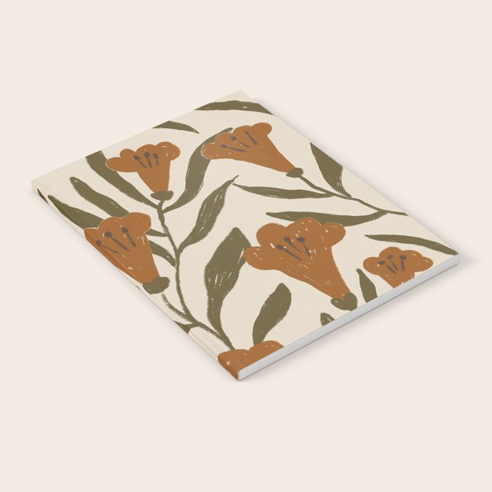 Orange Bellflowers Notebook Gallery Image 2