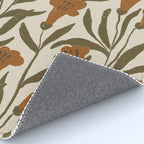 Orange Bellflowers Rug Gallery Image 4