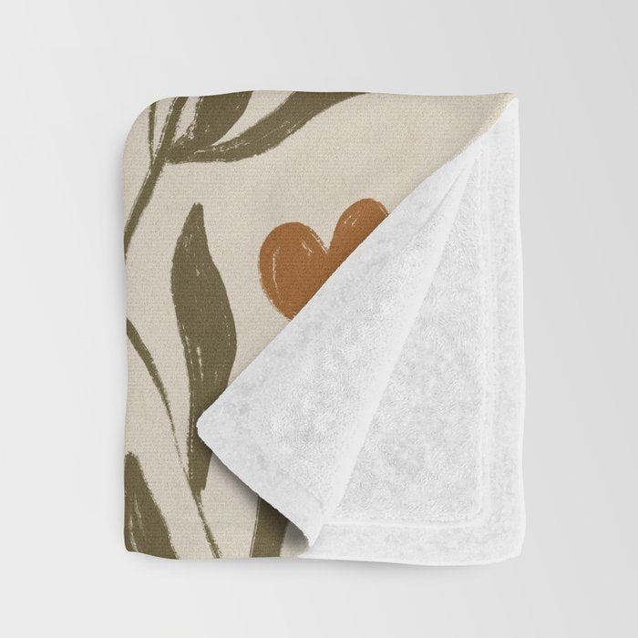 Orange Bellflowers Throw Blanket Gallery Image 3