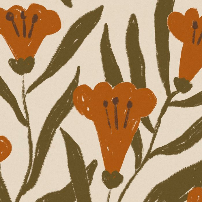 Orange Bellflowers Coffee Mug Gallery Image 2