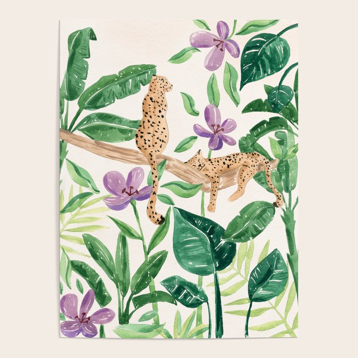 Leopards in the Jungle Poster Gallery Image 1