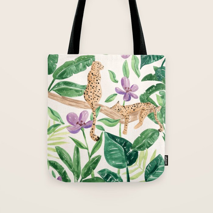 Leopards in the Jungle Tote Bag Gallery Image 1