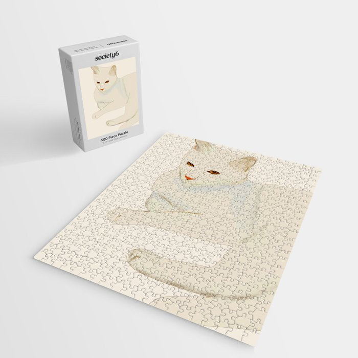 Minimal Abstract Art Cat 7 Jigsaw Puzzle Gallery Image 2