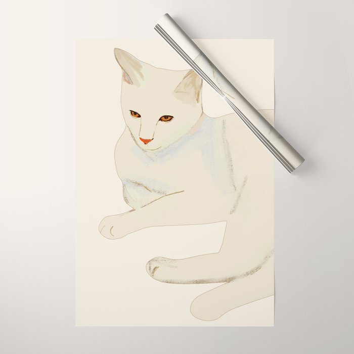 Minimal Abstract Art Cat 7 Wrapping Paper Gallery Image 1