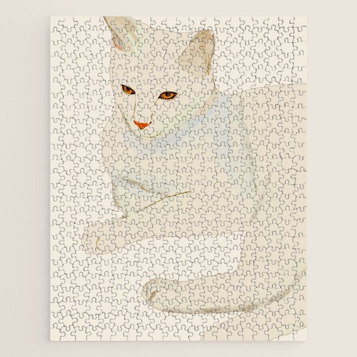 Minimal Abstract Art Cat 7 Jigsaw Puzzle Gallery Image 1
