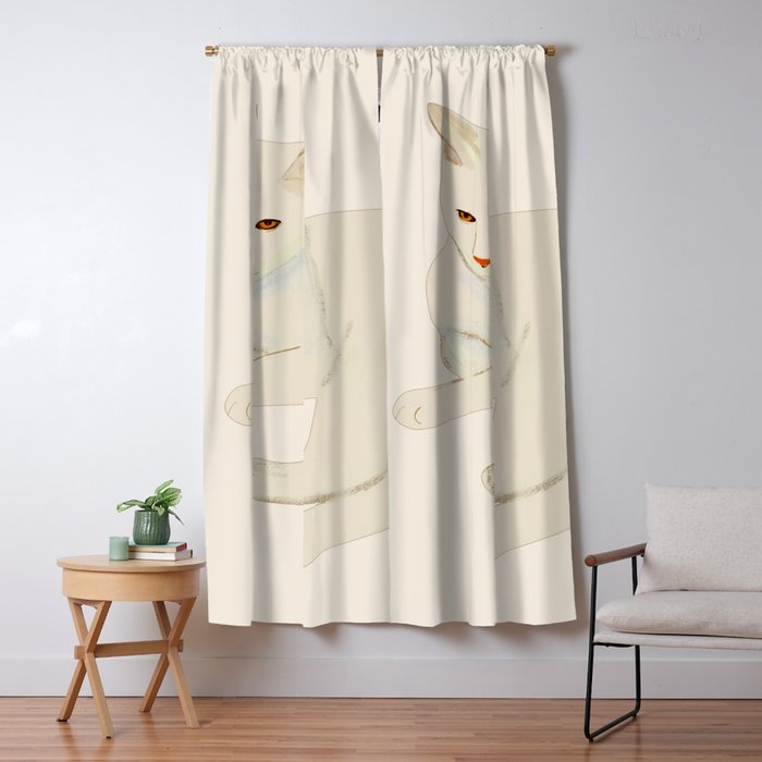 Minimal Abstract Art Cat 7 Window Curtain Gallery Image 1