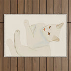 Minimal Abstract Art Cat 7 Outdoor Rug Gallery Image 1