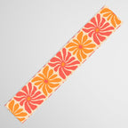 Vintage hippie flower art pattern Table Runner Gallery Image 3