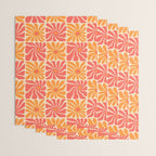 Vintage hippie flower art pattern Wrapping Paper Gallery Image 3