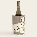 Portrait of a dog on a striped chair Wine Chiller Gallery Image 1