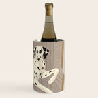 Portrait of a dog on a striped chair Wine Chiller Gallery Image 3